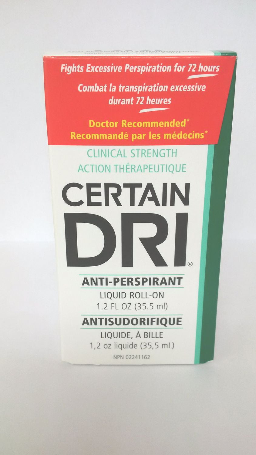Certain Dri® AntiPerspirant Liquid Rollon Walmart Canada